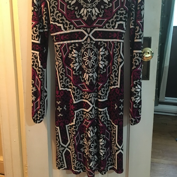 Purple Dress with Pattern - Picture 2 of 4